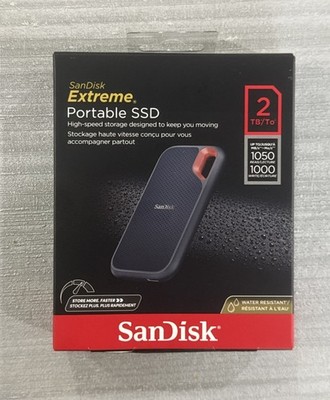 SanDisk Extreme Portable External SSD 2TB Model SDSSDE61-2T00-G25 - New, Sealed!