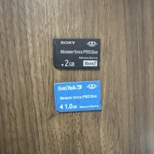 2 packs Sony 2Gb and 1GB Mark 2 Memory Stick Pro Duo Magic Gate Memory card