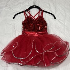 Weissman Showtime 10164 Dance Ballet Tutu Costume Red Costume Tap IC Altered SC 