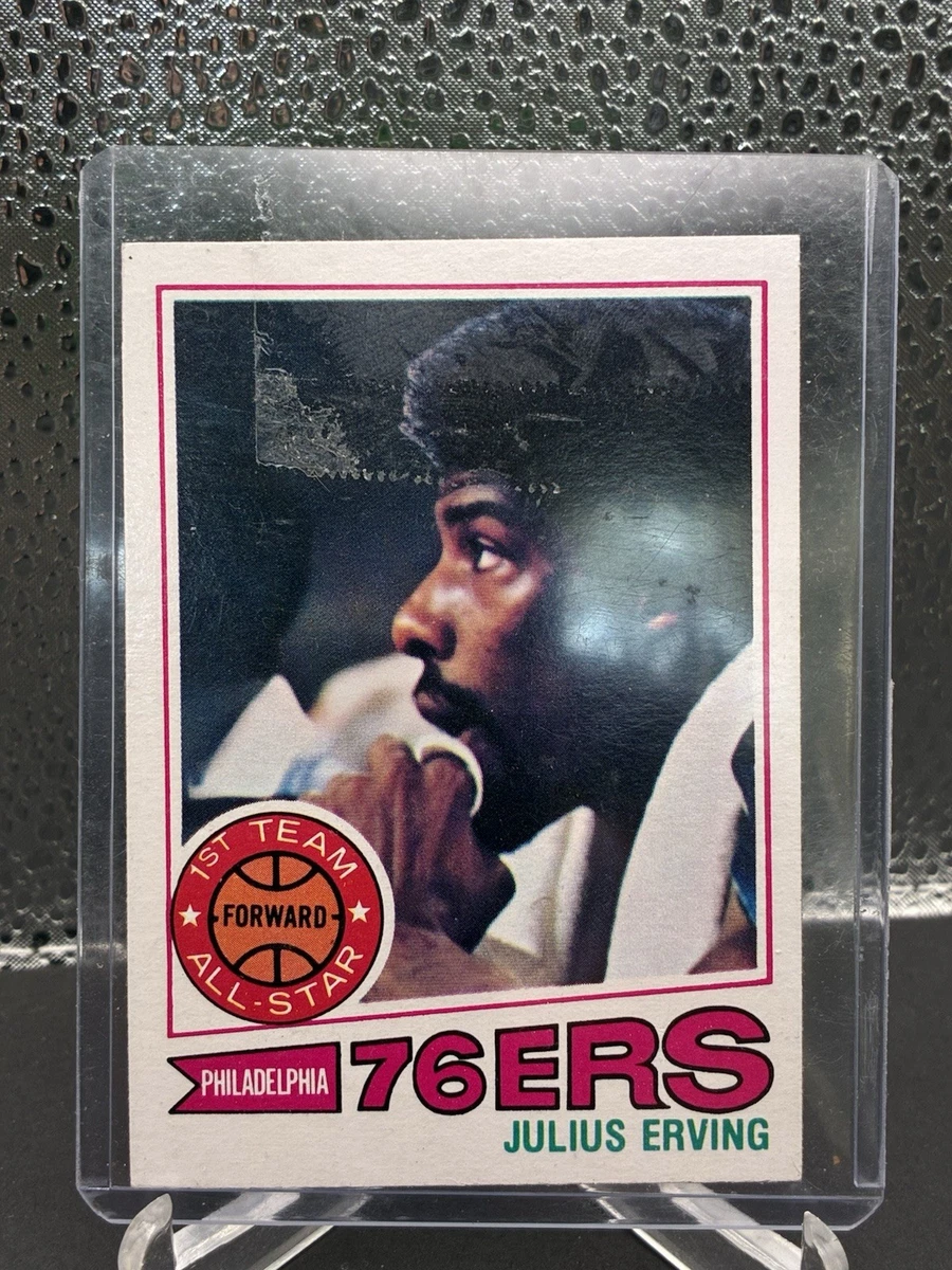 Topps Julius Erving Philadelphia 76ers Basketball Sports Trading