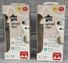 1 Lot of 2 Brand New Tommee Tippee 11 oz Natural Start Bottles