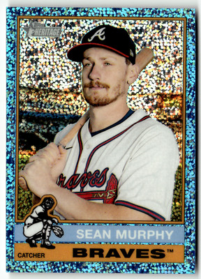 2025 Topps Heritage MLB No. 665 Sean Murphy Blue Speckle
