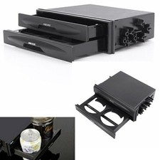 1xuniversal Car Double Din Radio Pocket Installation Dash Storage Box Cup Holder 1xuniversal Car Double Din Radio Pocket Installation Dash Storage Box Cup Holder