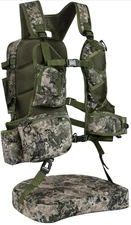 Turkey Hunting Vest with Seat Lightweight Game Pouch Adjustable Men Women