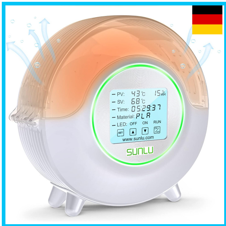 Filamenttrockner SUNLU S2 360 Heizung Weiß 70 C Trock