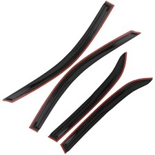 For 2003-2007 Honda Accord Sedan Mugen Rain Guard 4pc Blk Acryl Perfect Fit Tape For 2003-2007 Honda Accord Sedan Mugen Rain Guard 4pc Blk Acryl Perfect Fit Tape