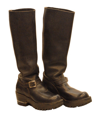 VINTAGE PAIR WEST COAST SHOE CO. (WESCO?) TALL SHAFT BOSS ENGINEERS BIKER BOOTS