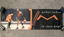 Michael Jackson Poster 1992  &ldquo;Jam&rdquo; Store Display Michael Jordan Dangerous Album