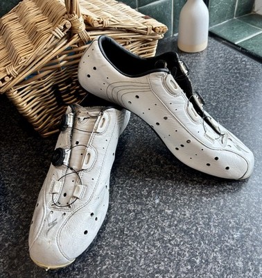 Specialized 74 Rennradschuhe EU46 UK 11,25 weiß Leder Obermaterial Eroica Race