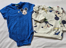 Title EN : Disney Baby Bodysuit Top Lot 3-6M Mickey Mouse 2 Pc