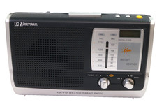 Vintage Emerson Instant Weather AM/FM Weather Band Clock Radio model RP6251