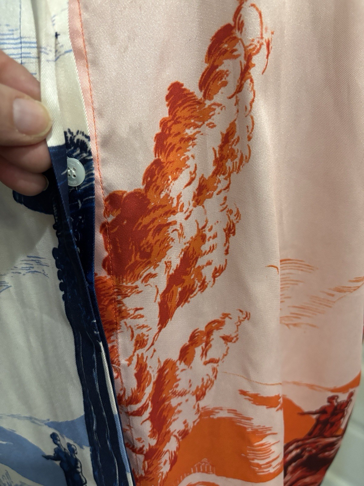 Staud button down Camper Style, Poly like Silk, M… - image 7