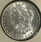 1887 P MORGAN DOLLAR, CIRCULATED, UNGRADED