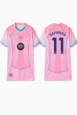 [正規品] FCバルセロナ 長袖ユニフォーム #11 RAPHINHA FC Barcelona Raphinha #11 Pink Purple Blue Soccer Jersey | eBay