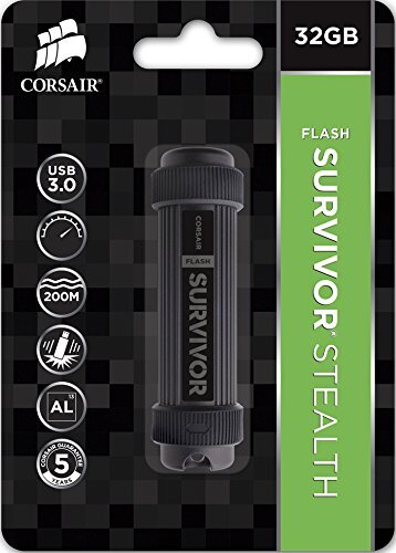 Corsair CMFSS3B-32GB Flash Survivor Stealth 200 m 32 GB USB 3 Rugged Design - 第 5/5 張圖片