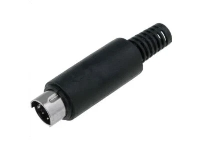 Connecteur Mini din 3 Pôles Volant À Soudure Mâle M PVC 3p Minidin Câble