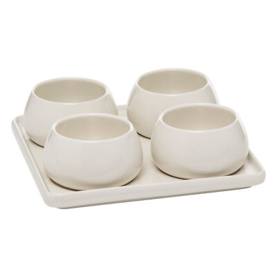 Keramikschälchen für Snacks NORA, 4er-Set
