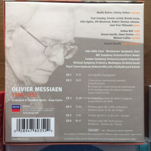 Olivier MESSIAEN Orchestral/Chamber Works/Song Cycles 6CD BOX Boulez/Stokowski - Picture 2 of 2