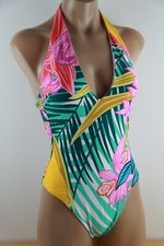 NWT Trina Turk Swimsuit 1 one piece Size 10 PLUNGE Floral