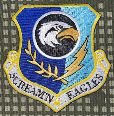 USAF 14th Operations Support Sq Scream'n Eagles Patch Hook & Iron-On Repro A506