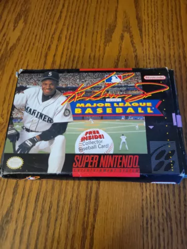 Ken Griffey Jr Major League Baseball SNES Super Nintendo MLB W Box