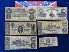Reproduction Confederate Currency Confederate Battle Set