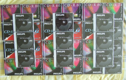 33 Empty Jewel Cases with Philips CD-R inserts • Clear Tray • No Discs