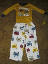 Boys Carter's NWT 2 pc car pajama set size 18 months