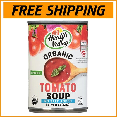 #ad Organic Tomato Soup No Salt Added 15 Ounce Pack of 12 Healthy Fiber Source $89.23