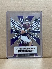 Max Johnson 2024 Leaf Football 1/1 Pre Production Proof