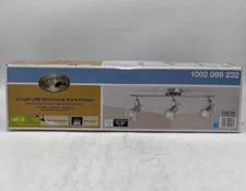 Hampton Bay 2 ft. 3-Light Brushed Steel LED Track Lighting Kit