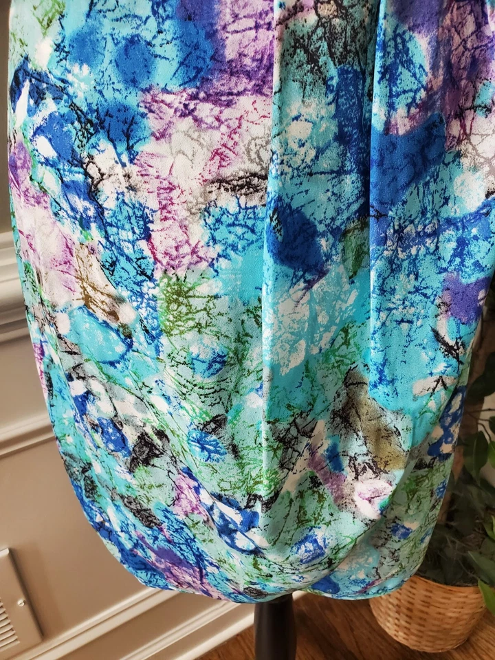 Vestido Charlie Jade para mujer multicolor poliéster cuello en V sin mangas hasta la rodilla L/G Foto 4 de 4