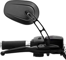 Gloss Black Mirrors 8Mm Rear Side Mirror Compatible with 1982-2024 Harley Softai