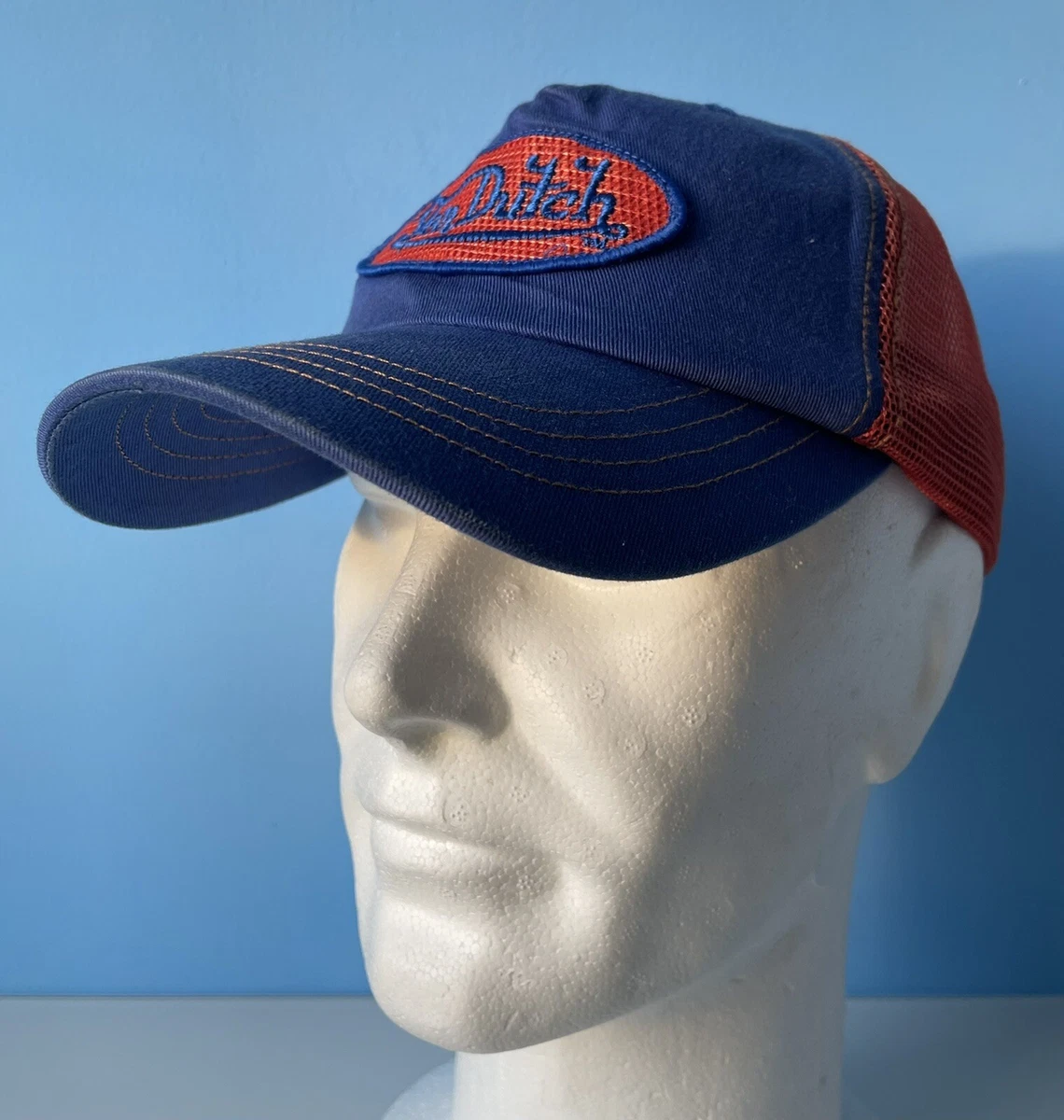 Cappellino trucker verde, blu e rosa USED 03 di Von Dutch