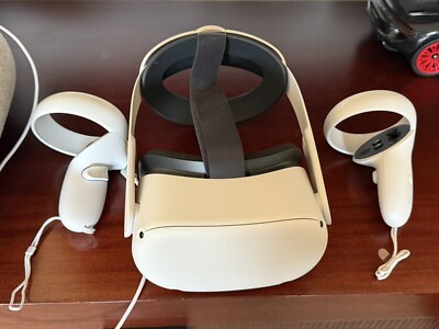 Meta Oculus Quest 2 128GB  All-In-OneWhite With Elite Straps And Carrying Case