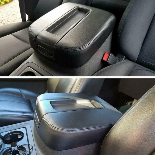 For Chevy Tahoe Silverado GMC Sierra Yukon Armrest Center Console Leather Cover - Foto 5 di 7