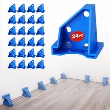 Paquete de 24 espaciadores de piso 2 en 1 espaciadores de piso laminado con huecos de 1/2" y 1/4"
