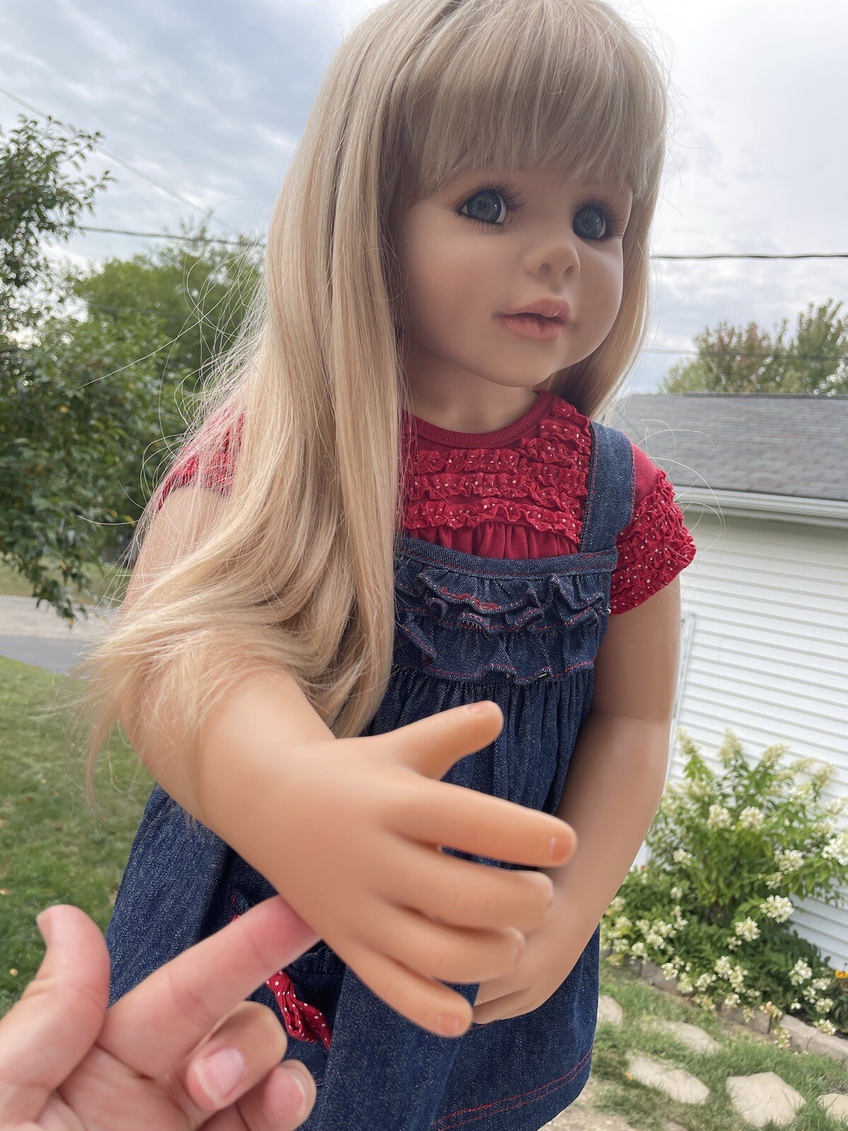 Masterpiece Dolls Ann Blonde Doll By Monika PeterLeicht 32” Vinyl Doll