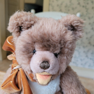 Vintage Caramel Dralon Steiff Cosy Zotty Teddy Bear Germany EAN 4762/30 11in EUC