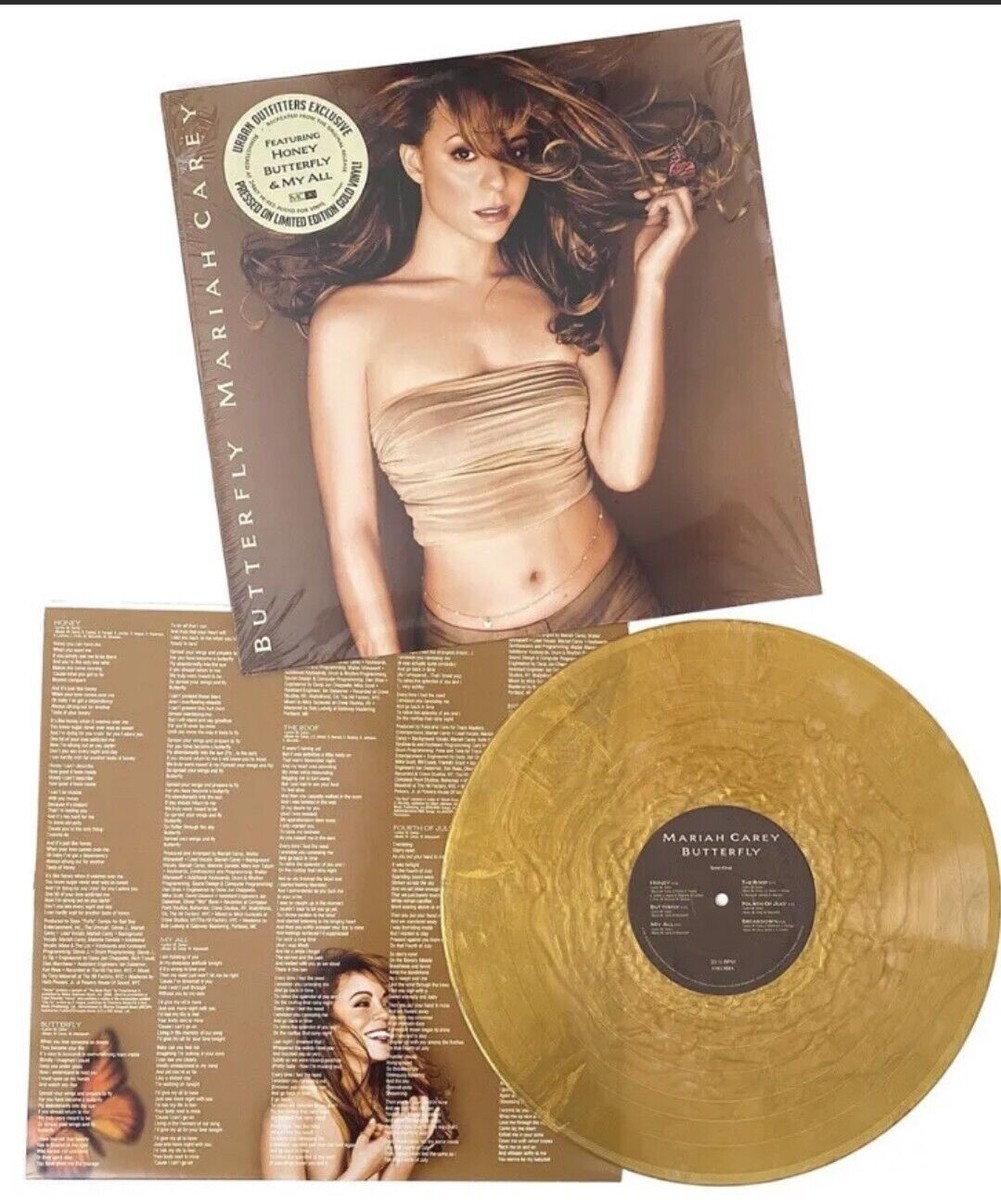 MARIAH CAREY - BUTTERFLY GOLD SWIRL VINYL 12
