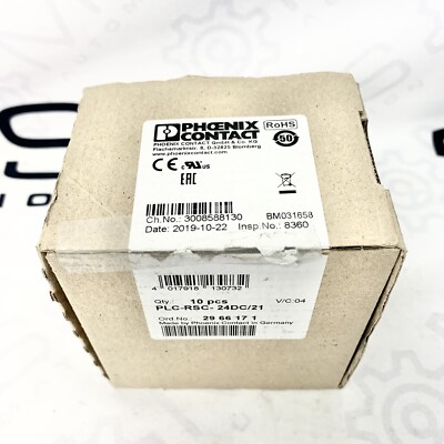 Phoenix Contact PLC-RSC- 24DC/21, 2966171 Relay Module PLC-BSC-24DC/21 (Box Of 9