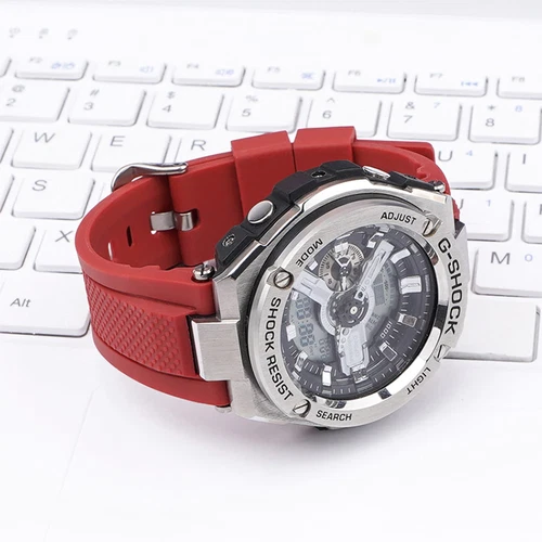 Silicone Watch Band For Casio G-SHOCK GST-210B GST-410 GST-W300G S300G S110 W100 - Picture 4 of 40