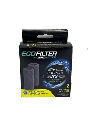 #ad Zero Water 2 ZR 002ECO 01Replacement Pitcher Filter Gray New in Box $12.98