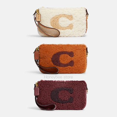 【美品】COACH NWT Coach Nolita 19 In Shearling With Coach Motif CE691 | eBay