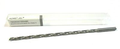 KOMET  / JEL VHM Tieflochbohrer Bohrer Ø4,9 ca.28xD Drillmax24 AIu IK Neu X27144