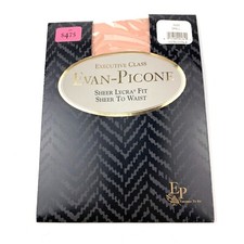 Vintage Evan-Picone Sheer Lycra Executive Class Panty Hose Hosiery Nude