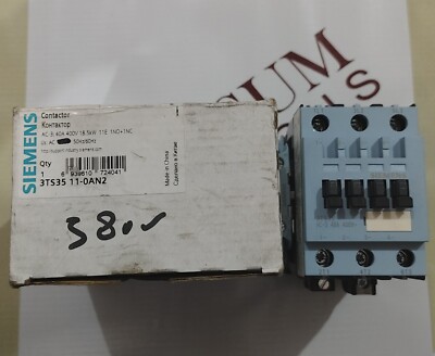 SIEMENS 3TS35 11-0AN2 POWER CONTACTOR 40AMP VOLTAGE 440VAC FREE FAST SHIPPING