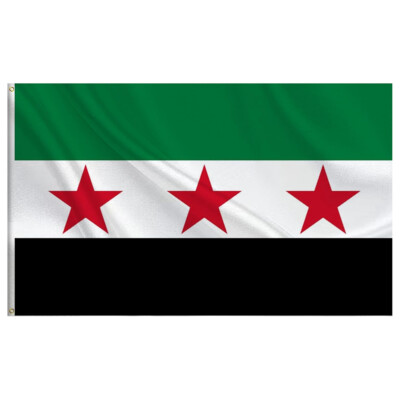Republic of Syria Syrian Arab Flag 3X5 Ft Foot Polyester 100D Flag UV Resistant
