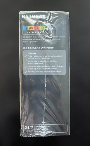 NEW Netgear Home Theatre Network Switch 5 Port for Gaming Blu-Ray Etc. Sealed - Picture 4 of 5