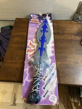 VINTAGE NEW SKULL WARRIORS SKELETON SLAYER LIGHT UP SWORD RUBIES ELECTRONIC TOY
